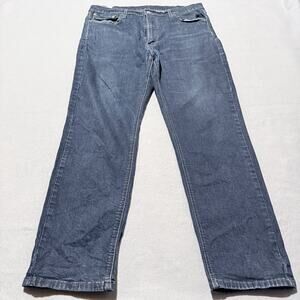 Levi's 541 Jeans Men's Dark Wash Denim Distressed Classic Straight Zip Fly 38X32